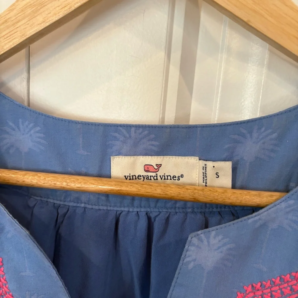 Vineyard Vines‎ Sunset Palm Tassel Dress Size Small - Picture 8 of 9